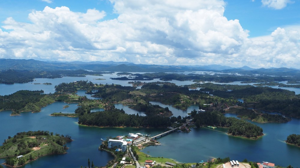 Ausblick vom El Peñón de Guatapé